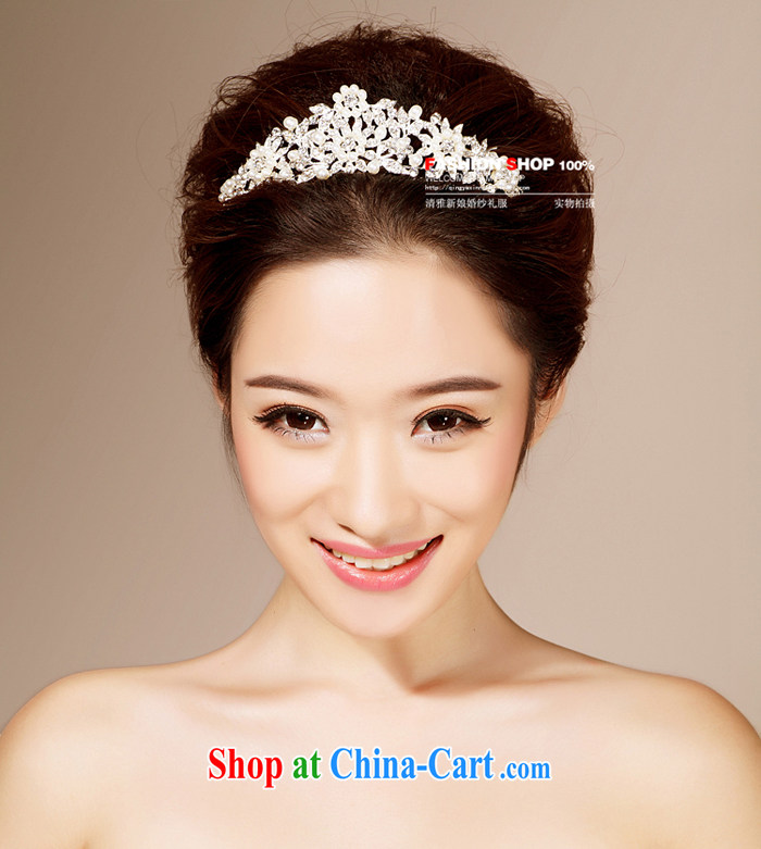 Bridal wedding dresses accessories 2015 new Korean-style head-dress HG 6121 water drilling jewelry marriage Crown white head-dress pictures, price, brand platters! Elections are good character, the national distribution, so why buy now enjoy more preferential! Health
