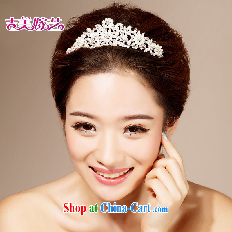 Bridal wedding dresses accessories 2015 new Korean-style head-dress HG 6121 water drilling jewelry marriage Crown white head-dress, and Jimmy married arts, shopping on the Internet