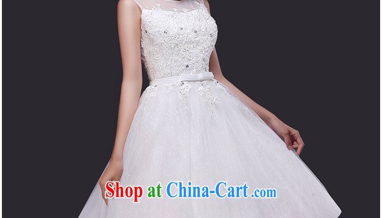 Tslyzm short wedding dresses summer 2015 new bride's round-collar double-shoulder lace Wedding Video thin gauze back exposed bowtie shaggy dress white XXL pictures, price, brand platters! Elections are good character, the national distribution, so why buy now enjoy more preferential! Health