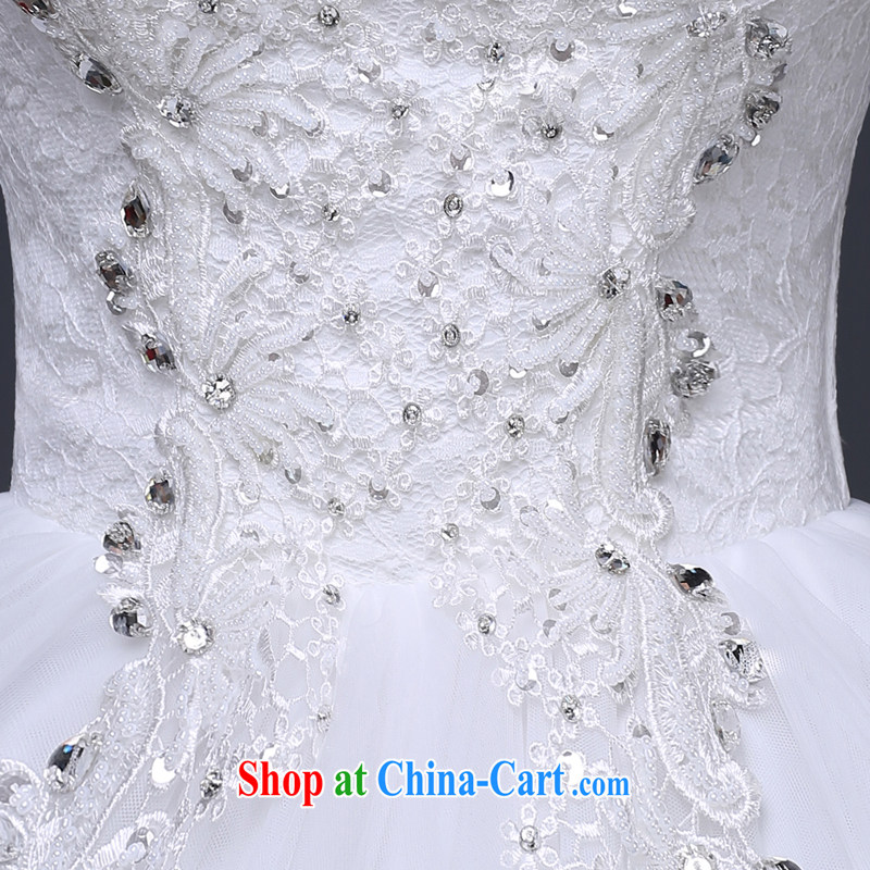 Jie MIA wedding dresses 2015 new summer field shoulder with shaggy dress wedding shoulders the beauty, bridal wedding white XXL, Jake Mia, and shopping on the Internet