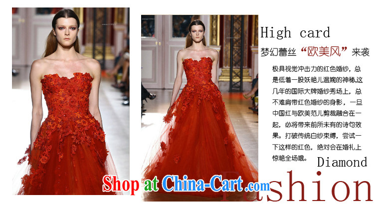 Neon bridal 2015 new lace vera wang Wang Wei HT 999 tail Red video thin wedding dresses red M pictures, price, brand platters! Elections are good character, the national distribution, so why buy now enjoy more preferential! Health