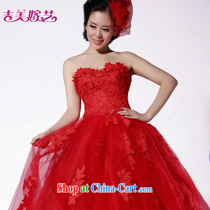 Neon bridal 2015 new lace vera wang Wang Wei HT 999 tail Red video thin wedding dresses red M, Jimmy married arts, shopping on the Internet