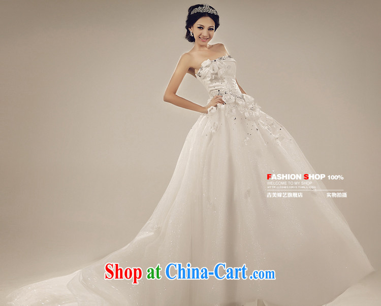 Water drilling wedding dresses Jimmy married arts 2015 new erase chest Korean Princess graphics thin tail 892 bridal wedding white XXXL pictures, price, brand platters! Elections are good character, the national distribution, so why buy now enjoy more preferential! Health
