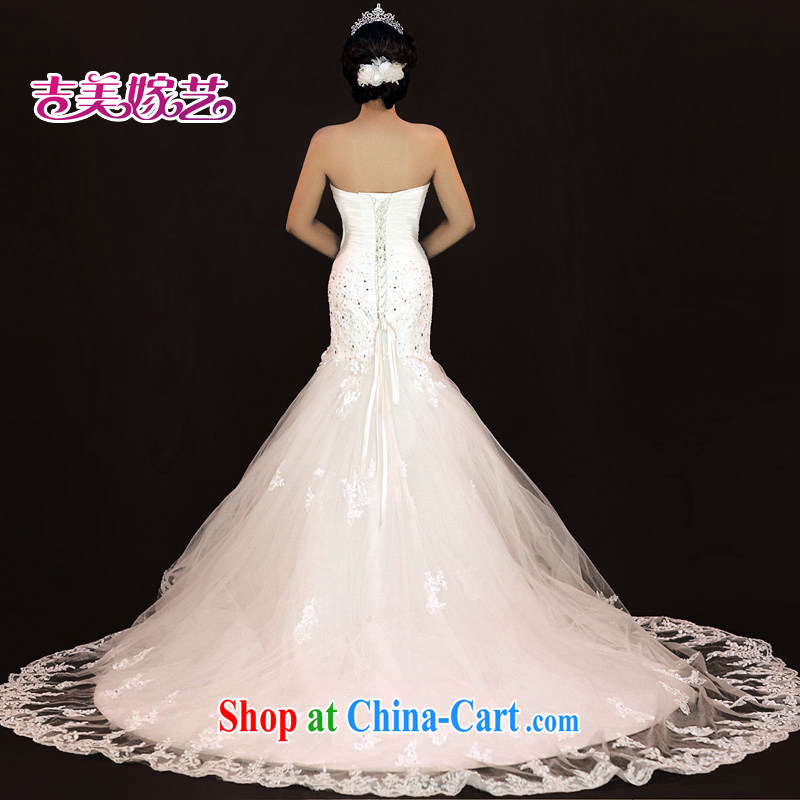 wedding dresses Jimmy married arts 2015 new erase chest Korean lace crowsfoot tail HT 936 bridal wedding white XL, Jimmy married arts, shopping on the Internet