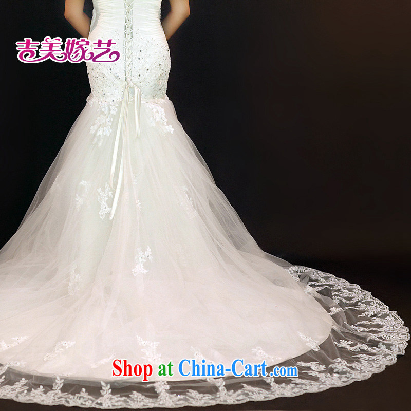 wedding dresses Jimmy married arts 2015 new erase chest Korean lace crowsfoot tail HT 936 bridal wedding white XL, Jimmy married arts, shopping on the Internet