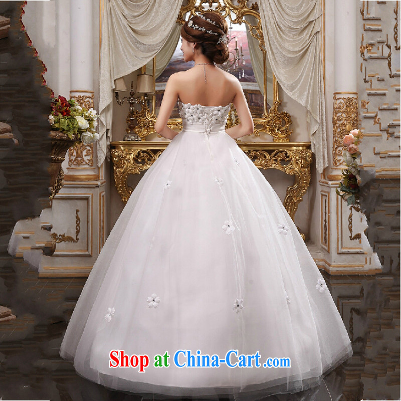 Yong-yan and 2015, wedding dresses wiped his chest to pregnant women high-waist straps Korean bridal large code lace-new white XL, Yong-yan good offices, shopping on the Internet