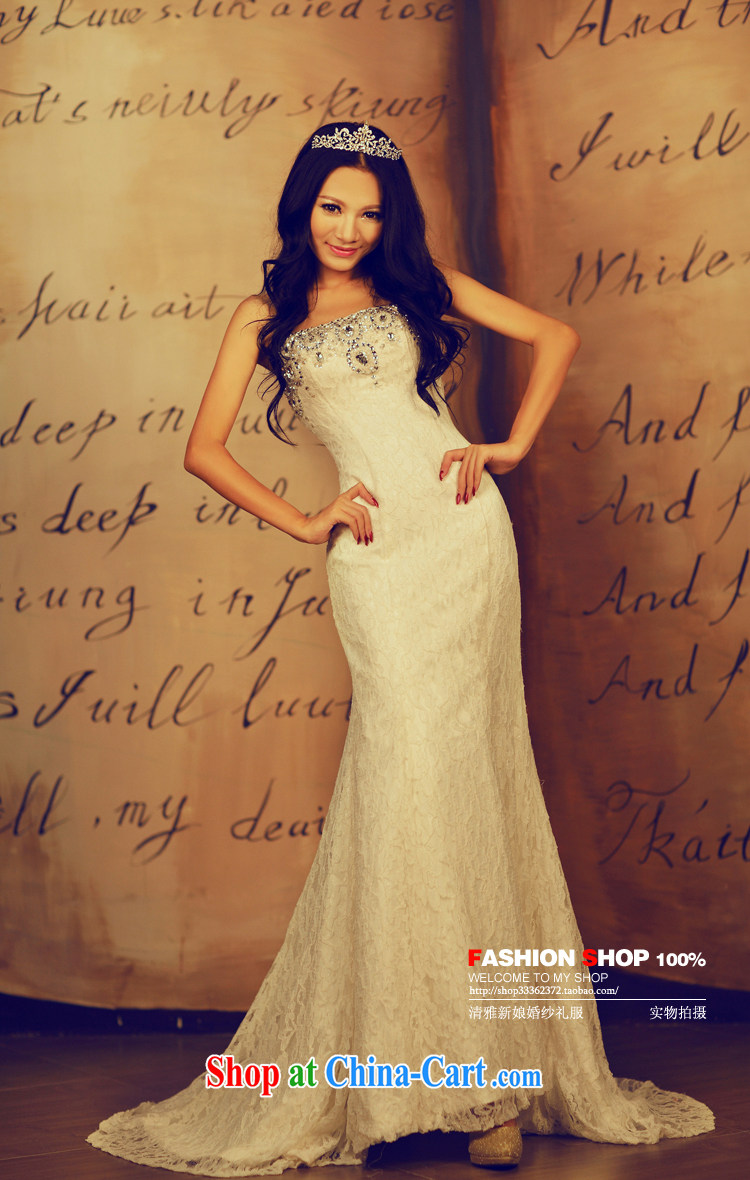 wedding dresses Jimmy married arts new Korean wedding dresses HT 669 erase chest crowsfoot graphics thin wedding dresses white XL pictures, price, brand platters! Elections are good character, the national distribution, so why buy now enjoy more preferential! Health