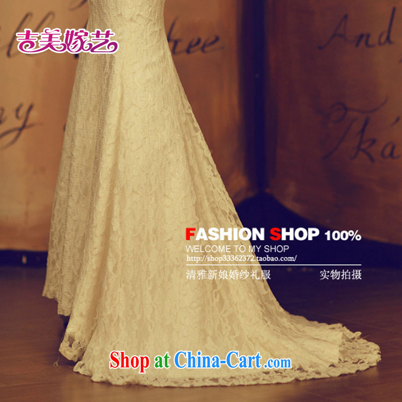 wedding dresses Jimmy married arts new Korean wedding dresses HT 669 erase chest crowsfoot graphics thin wedding dresses white XL, Jimmy married arts, shopping on the Internet