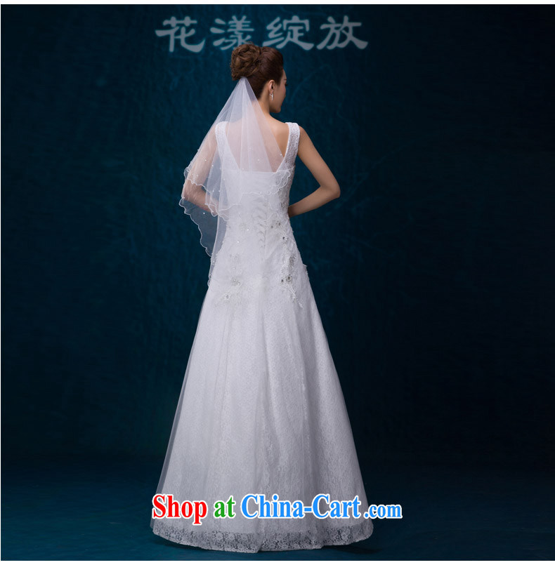 2015 new wedding Korean-style simple and stylish wood drill shoulders with A field dress bridal wedding wedding custom large, white with only the US wedding dresses white. Do not return is not-for-pictures, price, brand platters! Elections are good character, the national distribution, so why buy now enjoy more preferential! Health