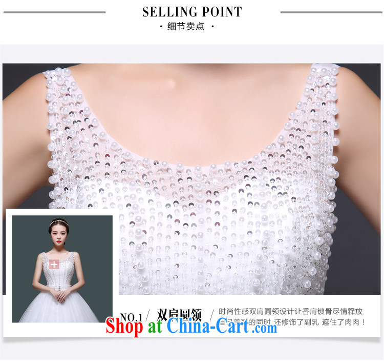 Tslyzm bridal wedding dresses 2015 new fluoroscopy shoulders with wedding dresses Korean video thin-waist white Pearl Princess shaggy dress summer white XXL pictures, price, brand platters! Elections are good character, the national distribution, so why buy now enjoy more preferential! Health