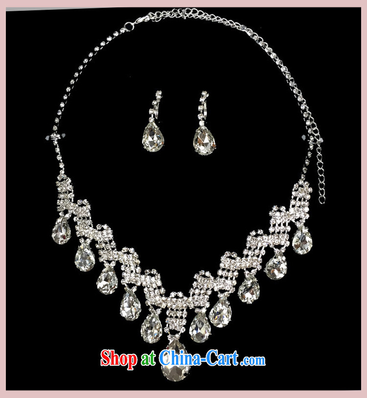 (Quakers) estimated 2015 bridal wedding ceremony dress, 3-Piece Korean head-dress necklace earrings accessories accessories exclusive diamond jewelry items 3-piece set of pictures, price, brand platters! Elections are good character, the national distribution, so why buy now enjoy more preferential! Health