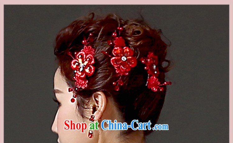 (Quakers, 2015 bridal wedding dresses accessories bridal head-dress necklace earrings 3-Piece Korean water drilling red bridal jewelry necklace earrings pictures, price, brand platters! Elections are good character, the national distribution, so why buy now enjoy more preferential! Health