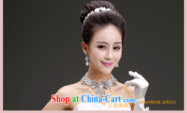 (Quakers, bride wedding dresses accessories bridal head-dress Crown necklace earrings 3 piece set Korean water drilling bridal jewelry 2015 3-piece set of pictures, price, brand platters! Elections are good character, the national distribution, so why buy now enjoy more preferential! Health