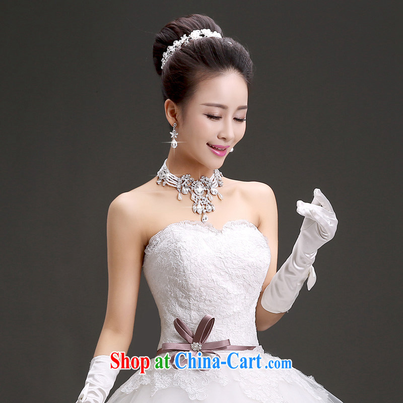 (Quakers, bride wedding dresses accessories bridal headdress Crown necklace earrings 3-Piece Korean water drilling bridal jewelry 2015 3 piece set, and friends (LANYI), online shopping