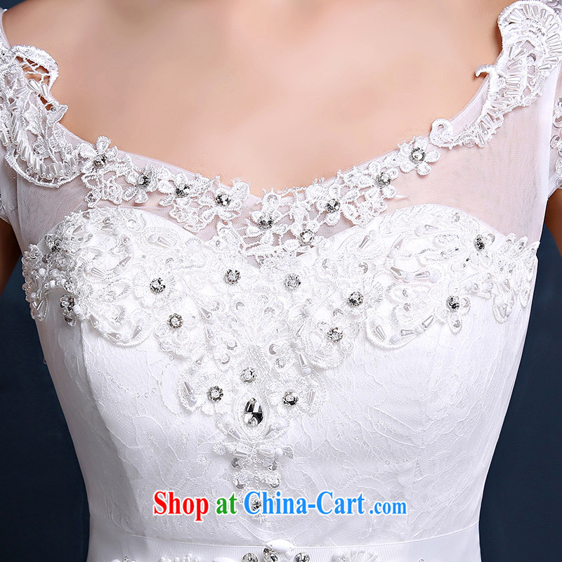2015 spring and summer new Korean lace shoulders the code graphics thin marriages long-tail strap wedding white XXL (waist 2.4), Mrs Alexa Lam, and, shopping on the Internet