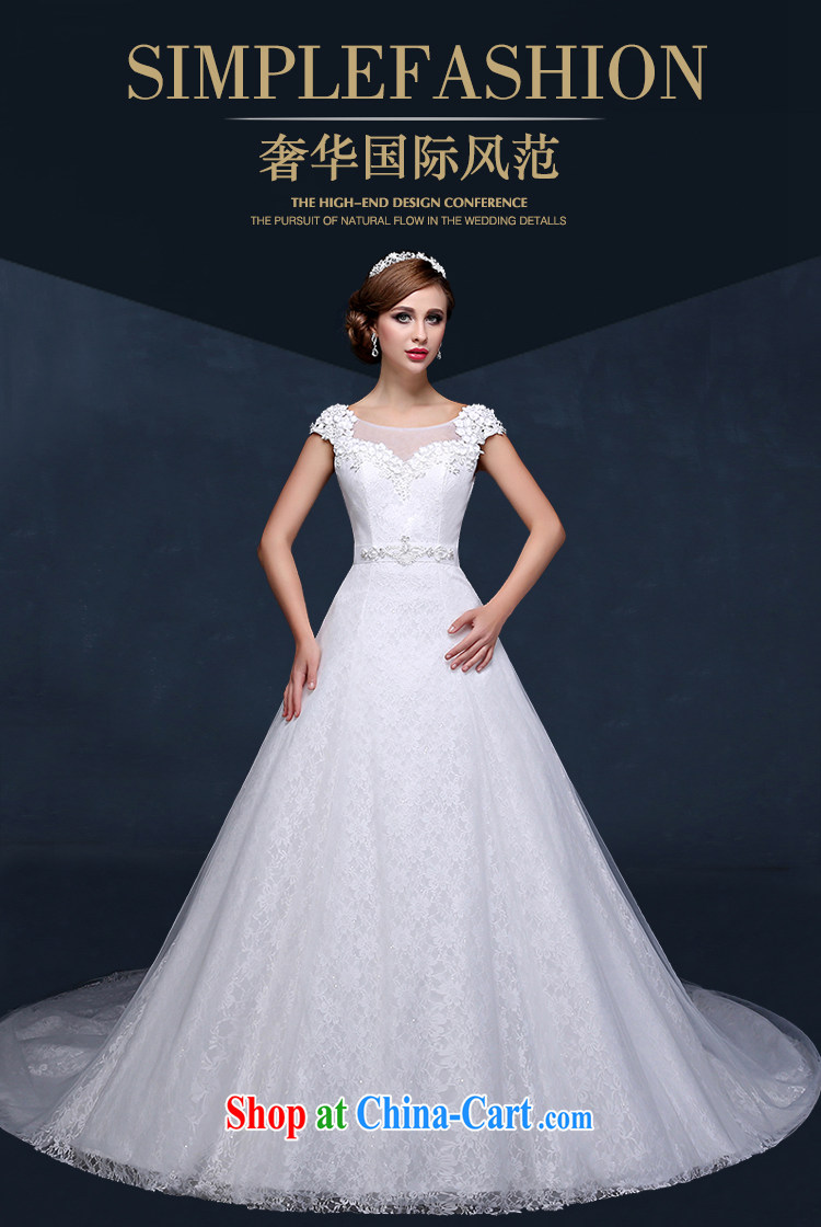 wedding dresses 2015 summer new Korean shoulders flowers larger graphics thin marriages tail wedding dresses white XXL (waist 2.4) pictures, price, brand platters! Elections are good character, the national distribution, so why buy now enjoy more preferential! Health