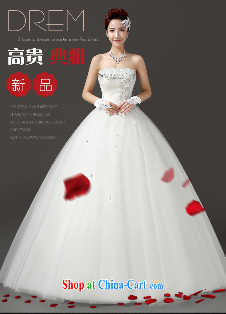 Friends, summer 2015 new bridal wedding dresses Korean water drilling erase chest graphics thin wedding wedding white with shaggy skirt wedding dress white. Do not support refund pictures, price, brand platters! Elections are good character, the national distribution, so why buy now enjoy more preferential! Health
