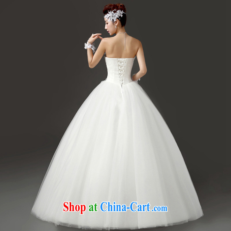 (Quakers, summer 2015 new bridal wedding dresses Korean water drilling erase chest graphics thin wedding wedding white with shaggy skirt wedding dress white. Do not support refunds, and friends (LANYI), online shopping