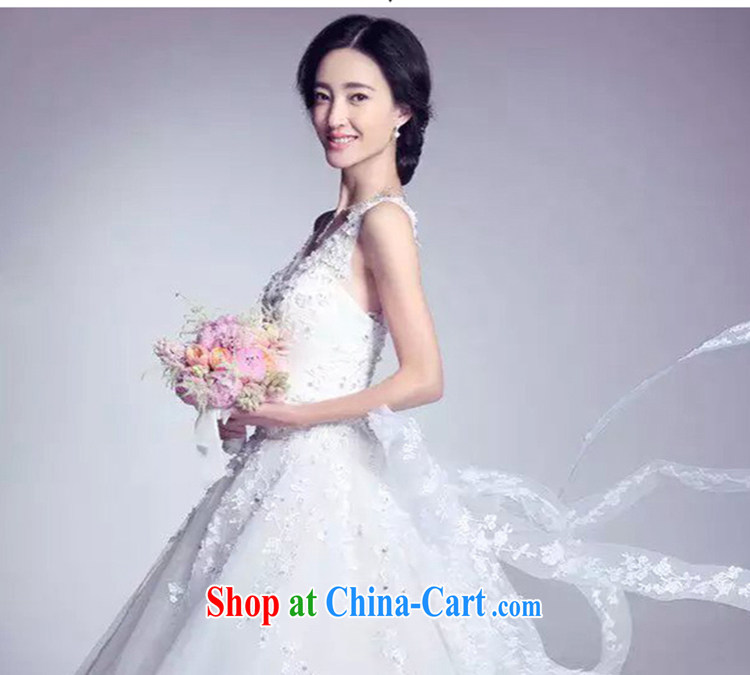 wedding dresses 2015 summer shoulders long tail video thin wedding Korean V for a field shoulder-tail, XXL pictures, price, brand platters! Elections are good character, the national distribution, so why buy now enjoy more preferential! Health