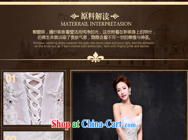 2015 spring and summer new wedding dresses sexy bare chest beauty graphics thin Korean version the code with simple Princess bridal white. size does not return not-for-pictures, price, brand platters! Elections are good character, the national distribution, so why buy now enjoy more preferential! Health