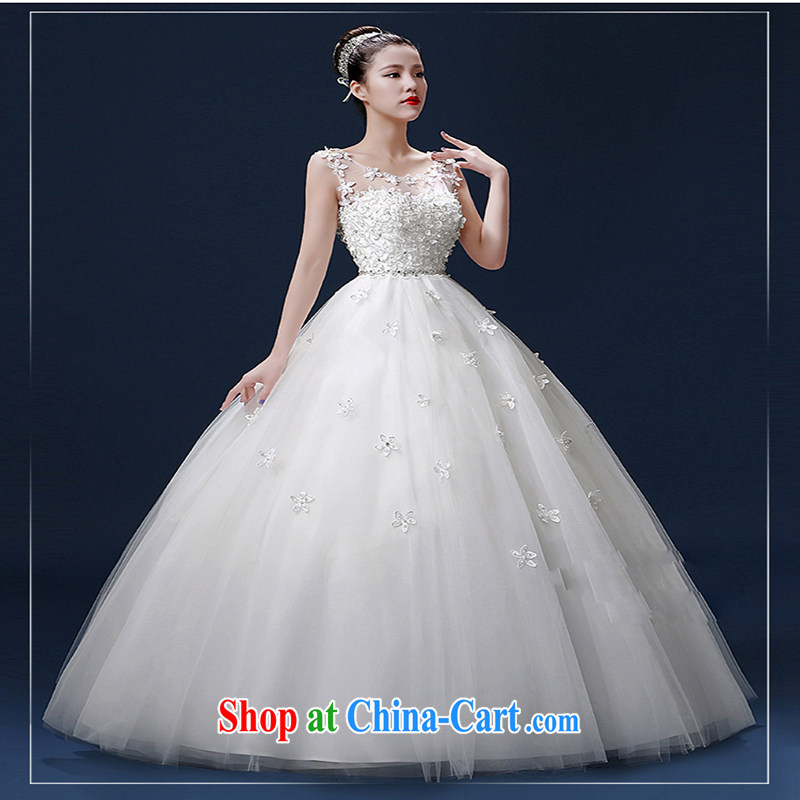 Bridal wedding dresses shoulders 2015 new summer fashion Korean sweet graphics thin with lace retro strap drill white. size does not return not-for-love, Balaam, and shopping on the Internet