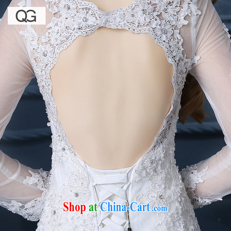 wedding dresses 2015 new summer at Merlion-tail wedding long-sleeved video thin beauty field shoulder white XXL, dumping the married Yi, shopping on the Internet