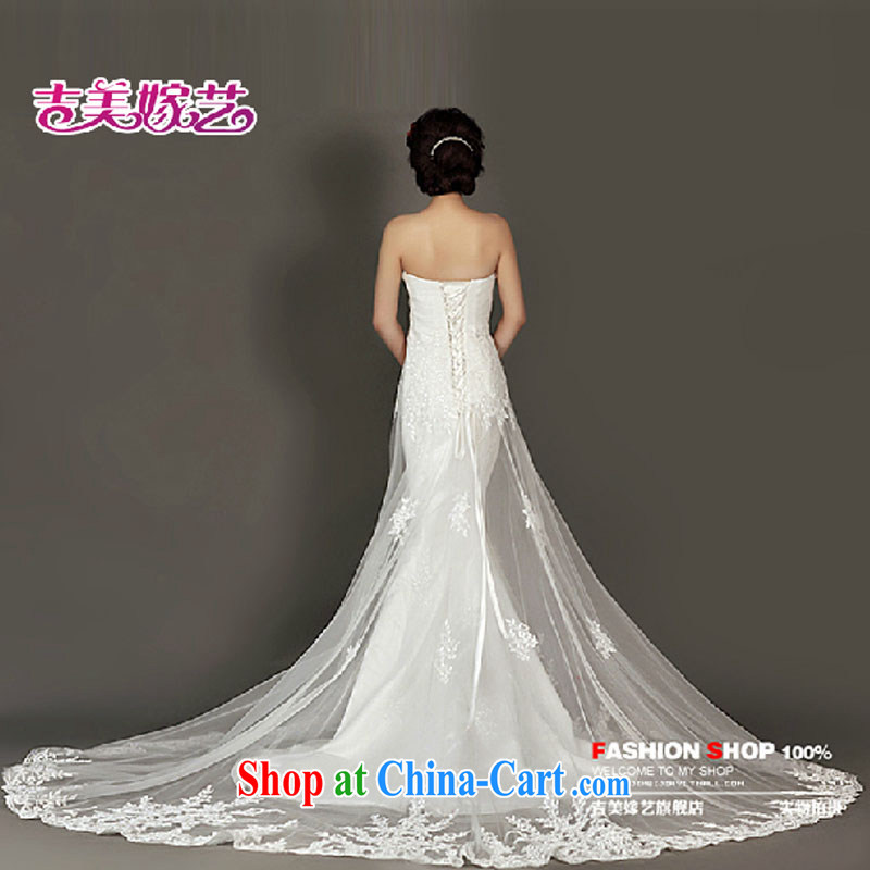 wedding dresses Jimmy married arts 2015 new erase chest Korean lace crowsfoot tail HT 934 bridal wedding white XL, Jimmy married arts, shopping on the Internet