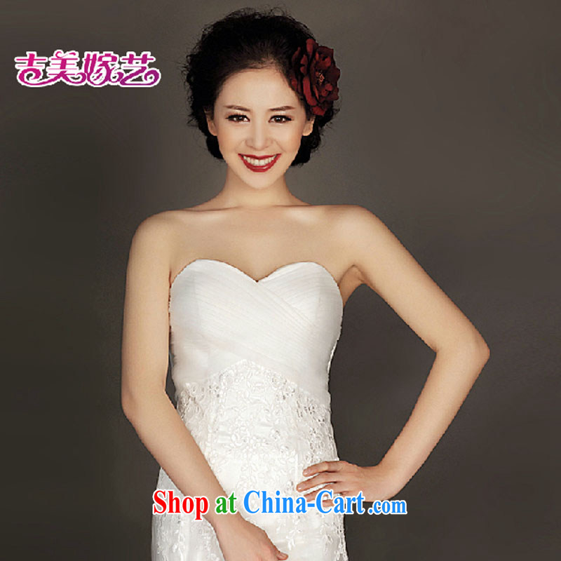 wedding dresses Jimmy married arts 2015 new erase chest Korean lace crowsfoot tail HT 934 bridal wedding white XL, Jimmy married arts, shopping on the Internet