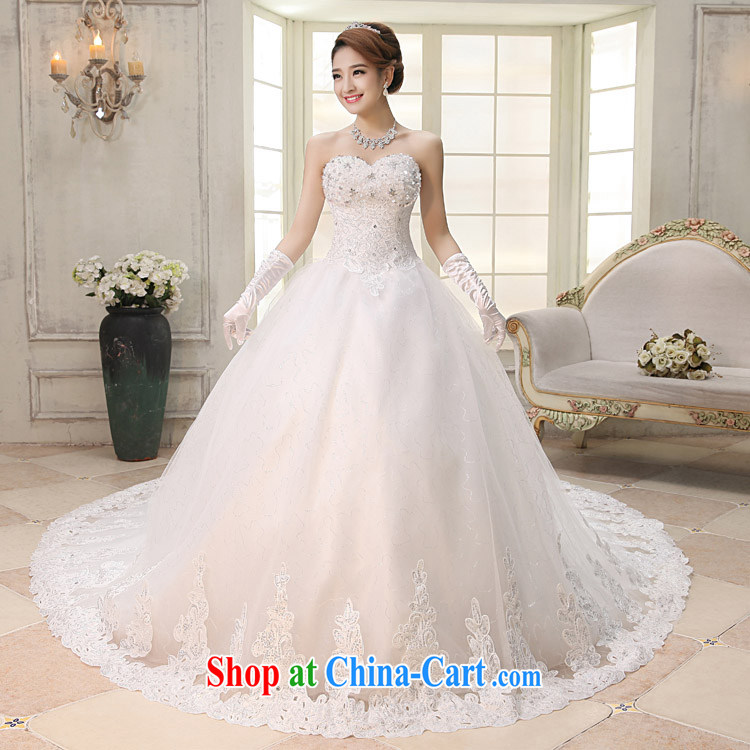 High quality wedding dresses new 2015 spring bridal graphics thin beauty chest bare the tail inserts drill the Pearl strap wedding package mail B, drag and drop waist, approximately 2 M XL pictures, price, brand platters! Elections are good character, the national distribution, so why buy now enjoy more preferential! Health