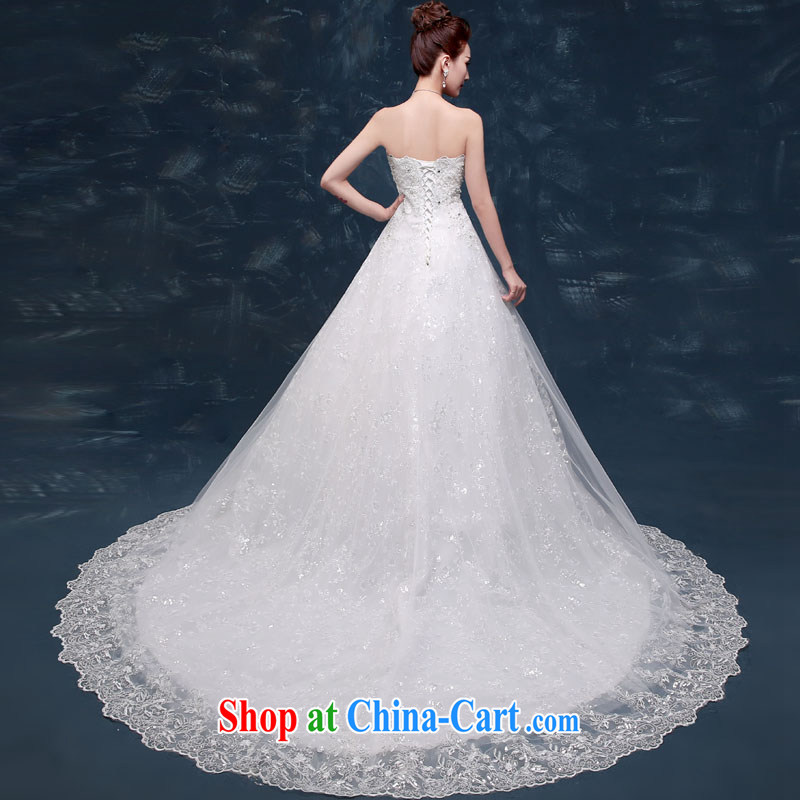 exclusive wedding dresses new 2015 spring bridal graphics thin beauty chest wipe the tail inserts drill the Pearl strap wedding package mail B, drag and drop waist, approximately 2 M XL, married love, shopping on the Internet