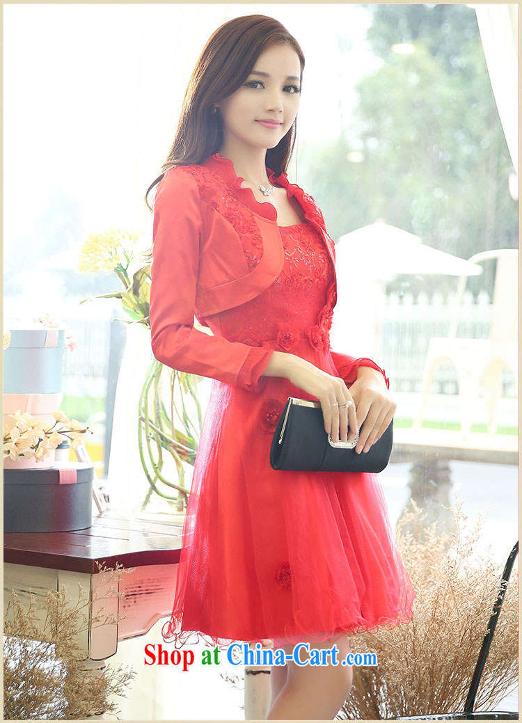 OVBE Korean version 2015 spring loaded new beauty video thin European root dress skirt set style stylish evening dress wedding two-piece female Red XXXL pictures, price, brand platters! Elections are good character, the national distribution, so why buy now enjoy more preferential! Health