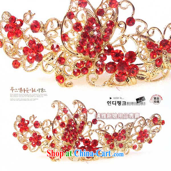 Bridal jewelry/head-dress/Special/red water drilling romantic butterfly luxury and ornaments HG 3037 bridal Crown Red Red pictures, price, brand platters! Elections are good character, the national distribution, so why buy now enjoy more preferential! Health