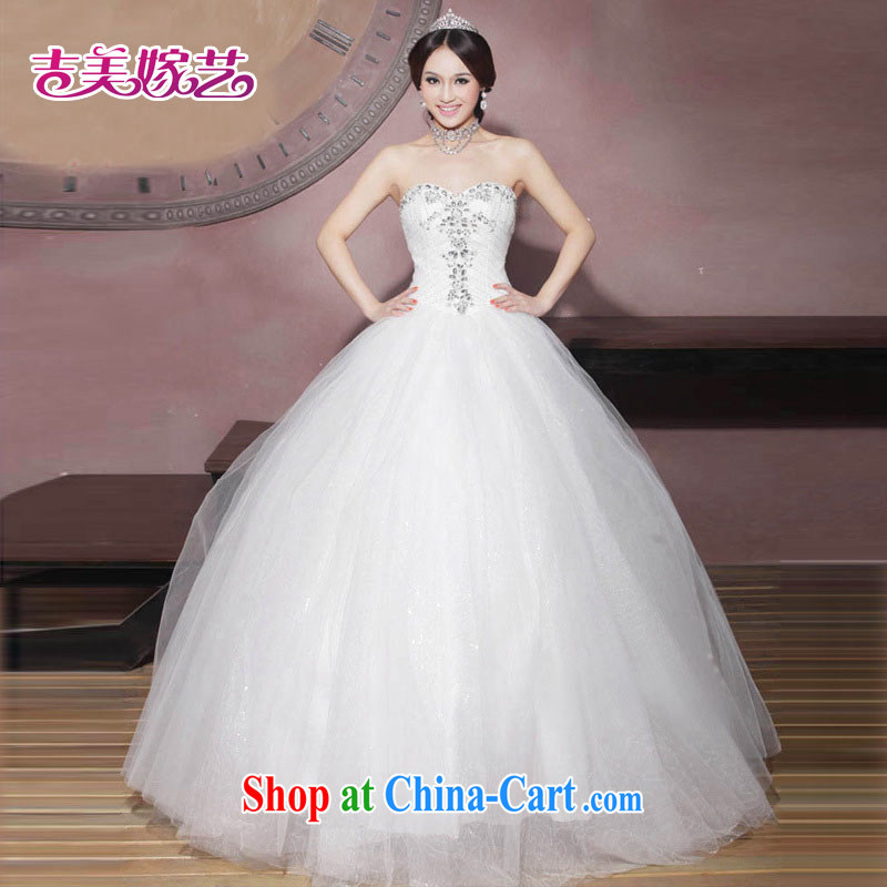 wedding dresses, marry us arts Korean New chicken heart drilling spend HS 6003 graphics thin with shaggy wedding dresses white XXXL