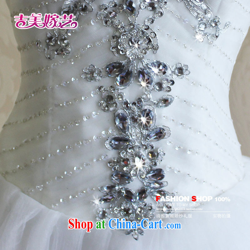 wedding dresses, marry us performing arts Korean version of the new, chicken heart drill take HS 6003 graphics thin with shaggy wedding dresses white XXXL, Jimmy married arts, shopping on the Internet