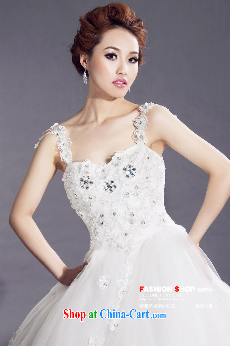 Jimmy married arts Korean version of the new dual-shoulder flowers bridal wedding dresses HS 777 bridal wedding white XXL pictures, price, brand platters! Elections are good character, the national distribution, so why buy now enjoy more preferential! Health