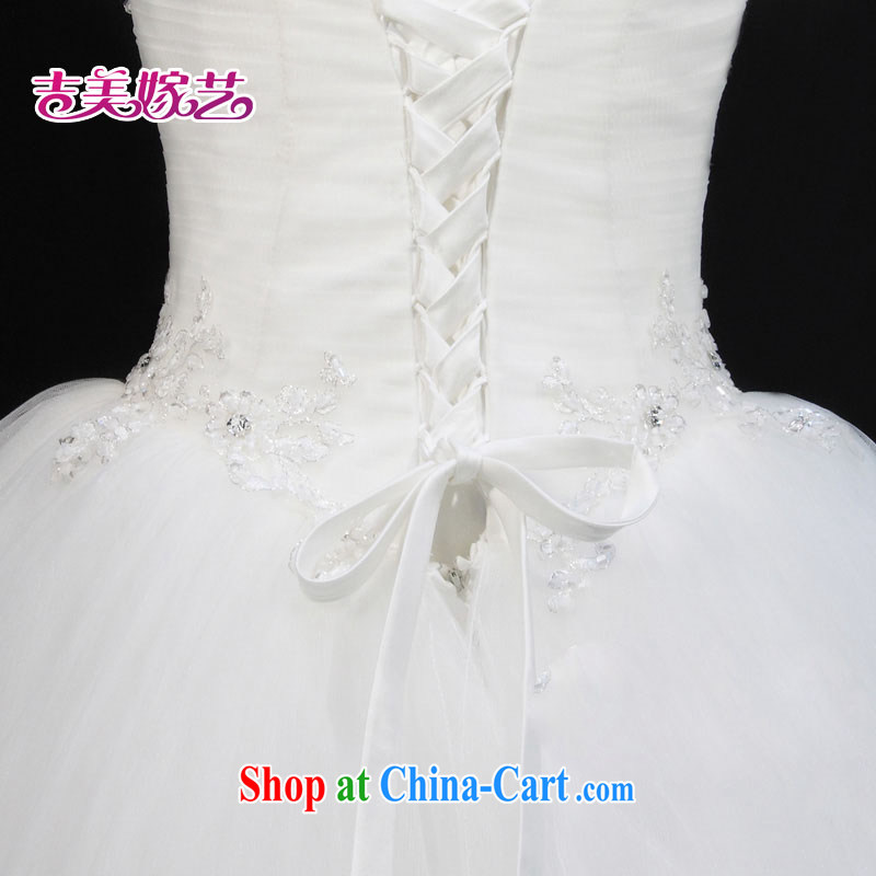 Jimmy married arts Korean version of the new dual-shoulder flowers bridal wedding dresses HS 777 bridal wedding white XXL, Jimmy married arts, shopping on the Internet
