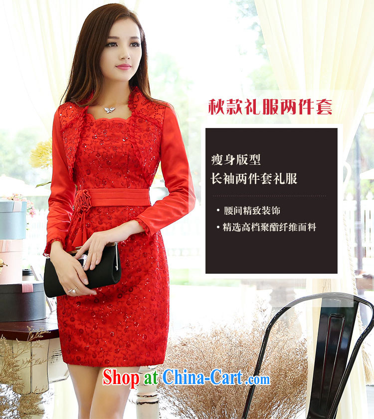 Flower and spring and autumn 2015 the Korean Beauty style minimalist dresses with long-sleeved video thin classic and elegant two-piece dress girl picture color L pictures, price, brand platters! Elections are good character, the national distribution, so why buy now enjoy more preferential! Health