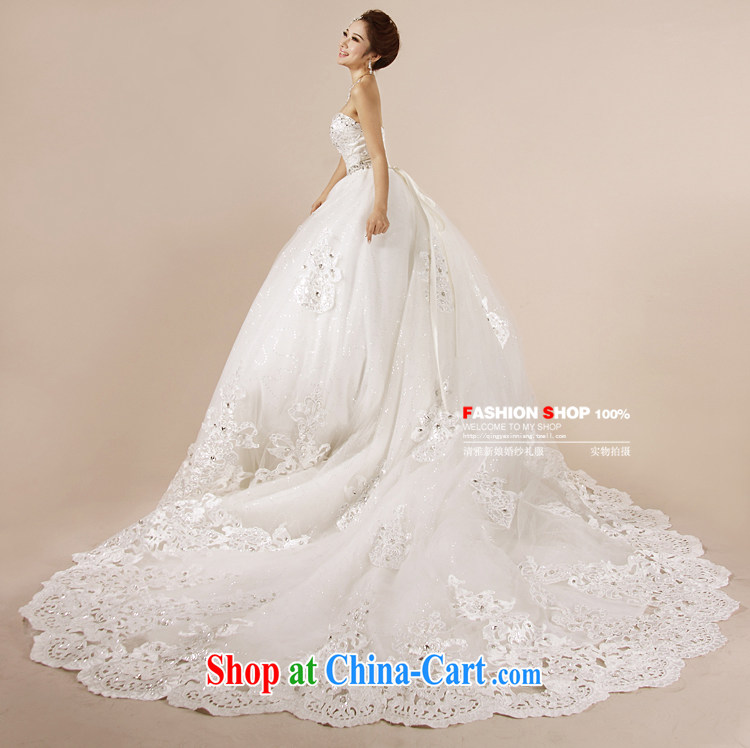 wedding dresses Jimmy married arts 2015 new erase chest Korean wedding 7188 tail bridal wedding white XXXL pictures, price, brand platters! Elections are good character, the national distribution, so why buy now enjoy more preferential! Health