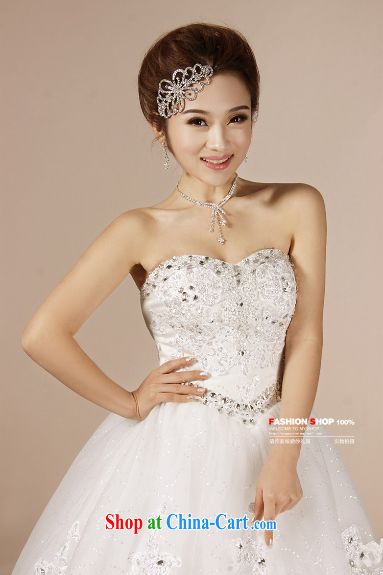 wedding dresses Jimmy married arts 2015 new erase chest Korean wedding 7188 tail bridal wedding white XXXL pictures, price, brand platters! Elections are good character, the national distribution, so why buy now enjoy more preferential! Health