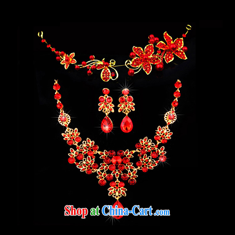 And Jacob his bride's head-dress Crown jewelry 3-Piece red Korean-style wedding wedding dresses dresses accessories hair accessories necklaces earrings red pictures, price, brand platters! Elections are good character, the national distribution, so why buy now enjoy more preferential! Health