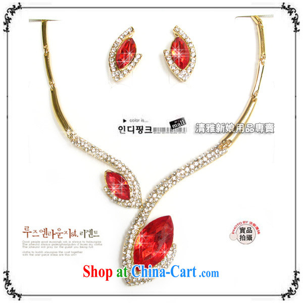 Bridal jewelry/kit chain/necklace/parquet red water drill set link TL 0210 bridal suite link red ear pin pictures, price, brand platters! Elections are good character, the national distribution, so why buy now enjoy more preferential! Health