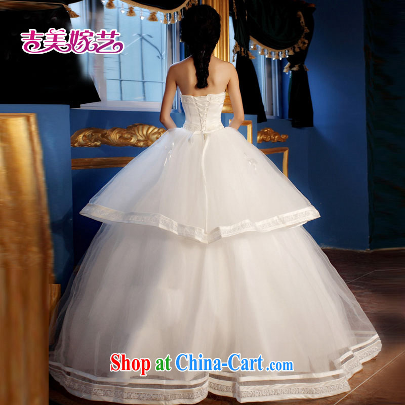 Korean version of the new ultra-cute manually the pearl bridal Korean bridal wedding dresses HS 300 bridal wedding white XXL, Jimmy married arts, online shopping