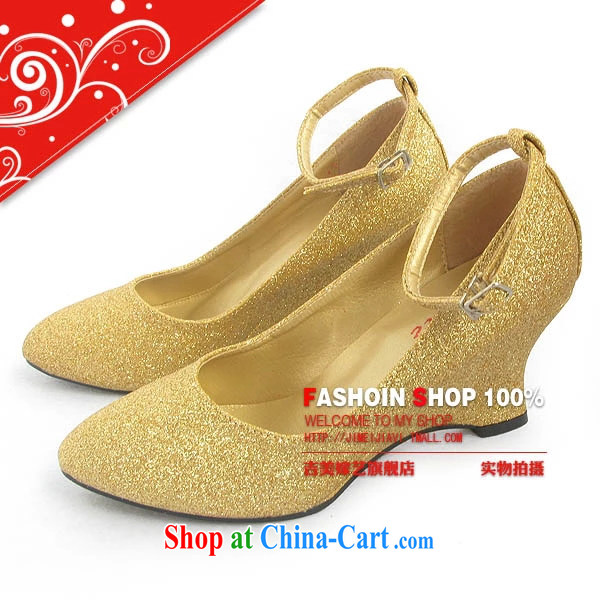 Bridal accessories bridal wedding shoes/gold bridal shoes/Ultra flash slope with gold bridal shoes 5031 bridal shoes red 35 pictures, price, brand platters! Elections are good character, the national distribution, so why buy now enjoy more preferential! Health
