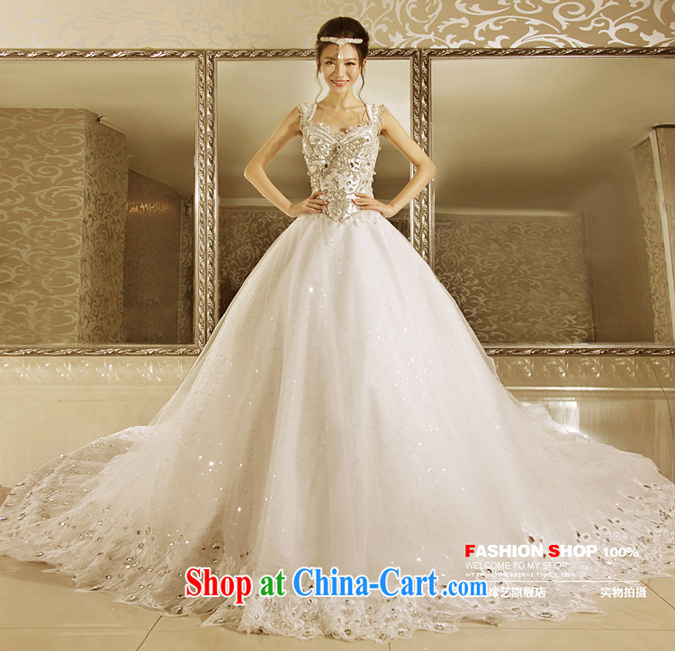 wedding dresses Jimmy married arts 2015 new Korean shoulders Princess shaggy dress tail HT 7155 bridal wedding 1M tail L pictures, price, brand platters! Elections are good character, the national distribution, so why buy now enjoy more preferential! Health