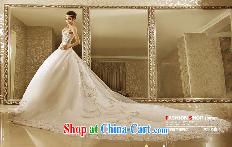 wedding dresses Jimmy married arts 2015 new Korean shoulders Princess shaggy dress tail HT 7155 bridal wedding 1M tail L pictures, price, brand platters! Elections are good character, the national distribution, so why buy now enjoy more preferential! Health