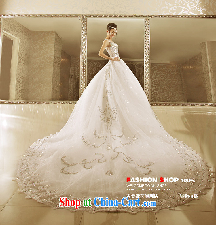 wedding dresses Jimmy married arts 2015 new Korean shoulders Princess shaggy dress tail HT 7155 bridal wedding 1M tail L pictures, price, brand platters! Elections are good character, the national distribution, so why buy now enjoy more preferential! Health