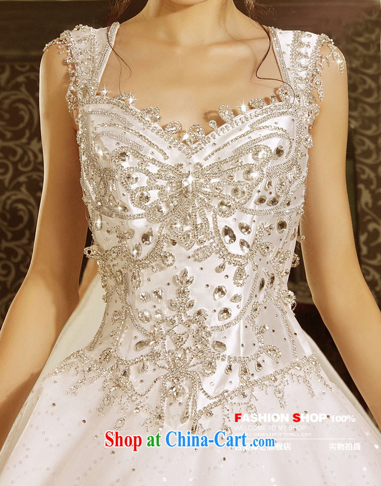 wedding dresses Jimmy married arts 2015 new Korean shoulders Princess shaggy dress tail HT 7155 bridal wedding 1M tail L pictures, price, brand platters! Elections are good character, the national distribution, so why buy now enjoy more preferential! Health