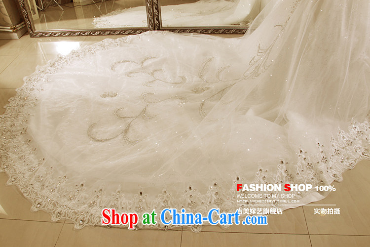 wedding dresses Jimmy married arts 2015 new Korean shoulders Princess shaggy dress tail HT 7155 bridal wedding 1M tail L pictures, price, brand platters! Elections are good character, the national distribution, so why buy now enjoy more preferential! Health