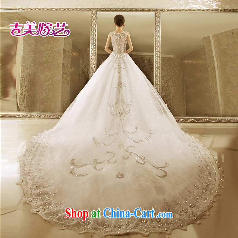 wedding dresses, marry us performing arts 2015 new Korean shoulders Princess shaggy dress tail HT 7155 bridal wedding 1M tail L, Jimmy married arts, shopping on the Internet