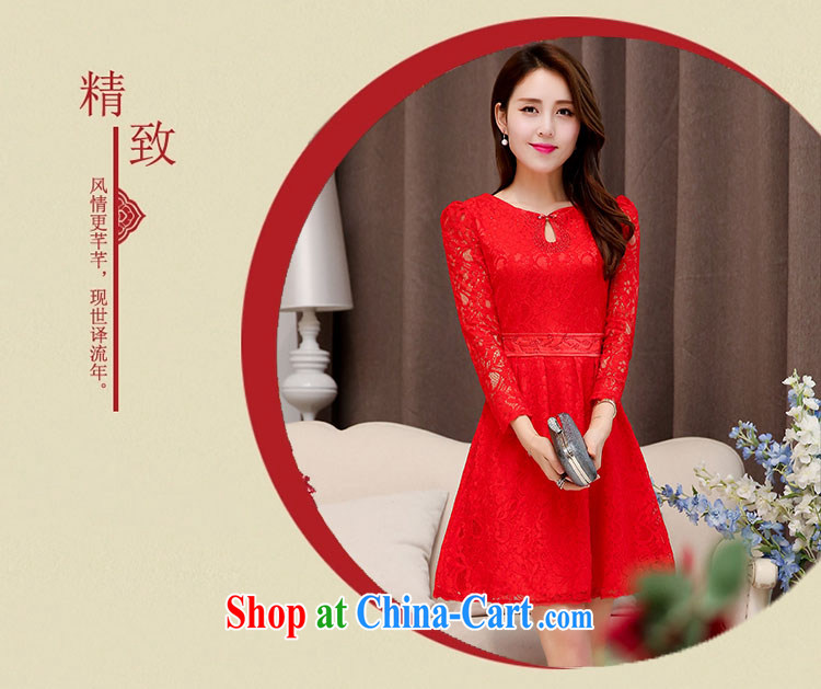 To Spring and Autumn 2015 new stylish beauty graphics thin fine lace dress lace flowers dress wedding red XXL pictures, price, brand platters! Elections are good character, the national distribution, so why buy now enjoy more preferential! Health